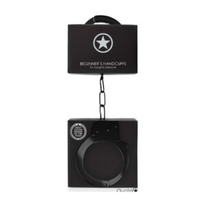 ALGEMAS EM METAL BEGINNER'S HANDCUFFS PRETAS