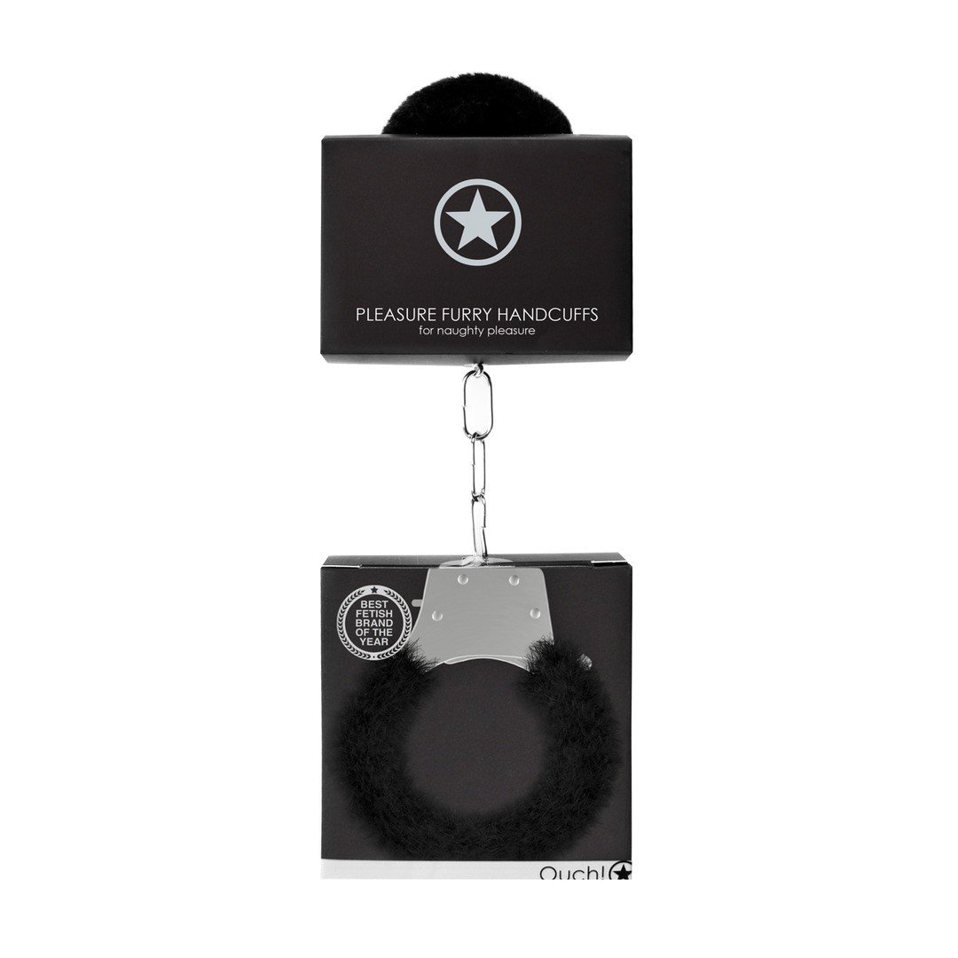 ALGEMAS COM PELUCHE PLEASURE FURRY HANDCUFFS PRETAS