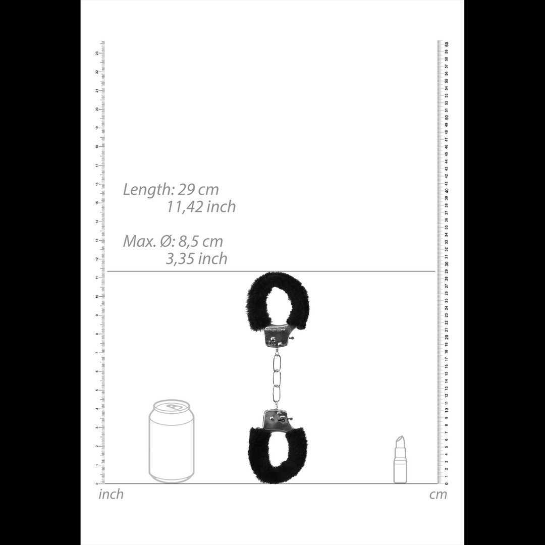 ALGEMAS COM PELUCHE PLEASURE FURRY HANDCUFFS PRETAS - Image 7