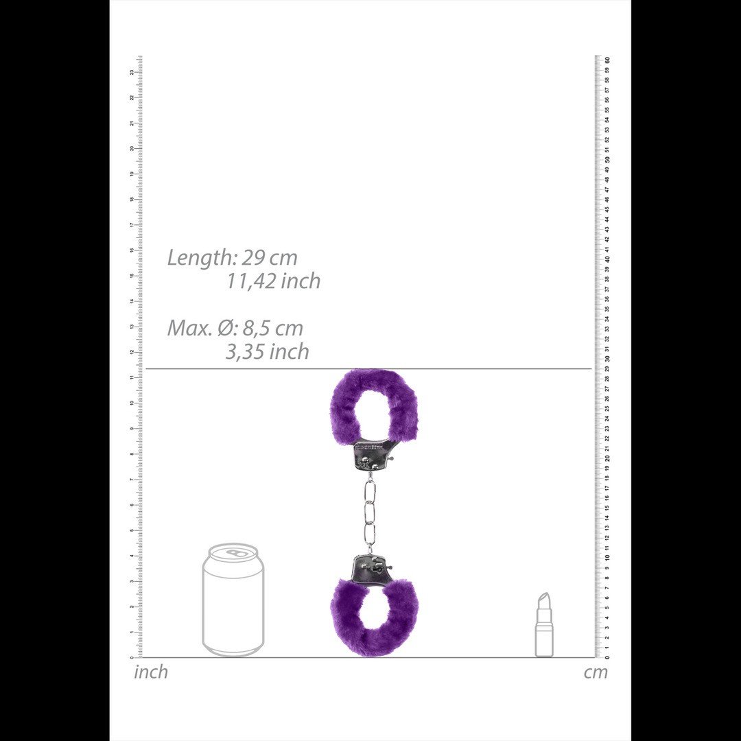 ALGEMAS COM PELUCHE PLEASURE FURRY HANDCUFFS ROXAS - Image 7