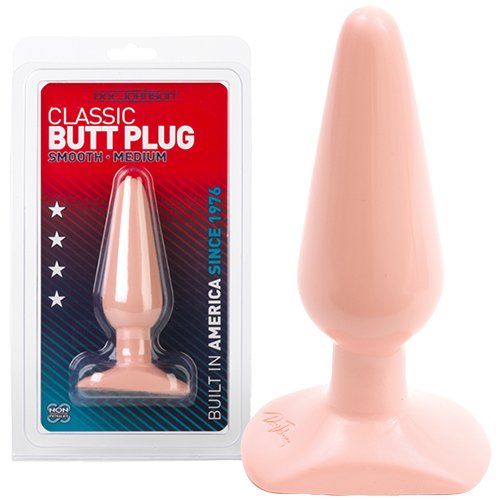 PLUG ANAL DOC JOHNSON CLASSIC BUTT PLUG FLESH MEDIUM 8 PLUG ANAL DOC JOHNSON CLASSIC BUTT PLUG FLESH MEDIUM