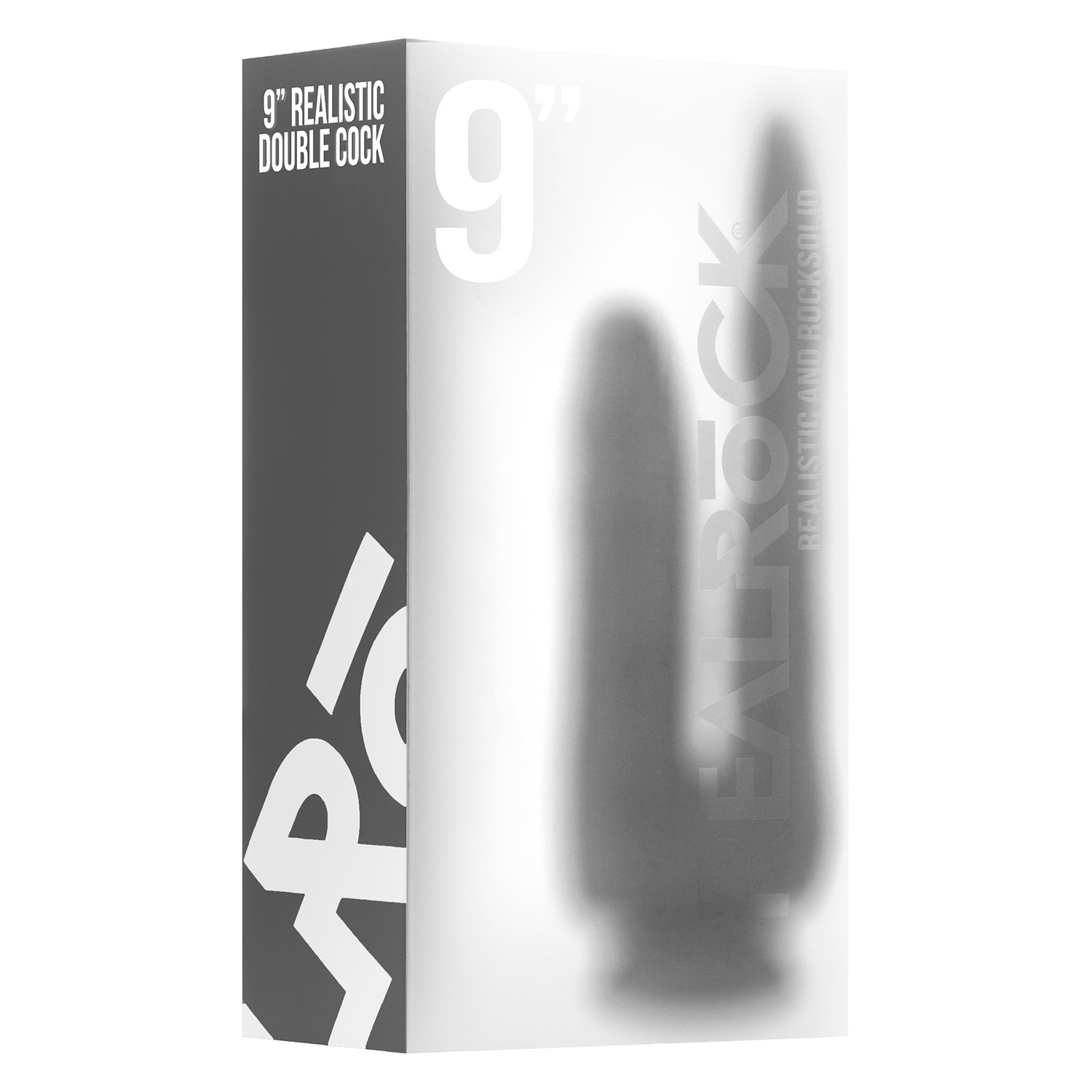 DILDO DUPLO REALÍSTICO REALROCK 9” TRANSPARENTE - Image 3