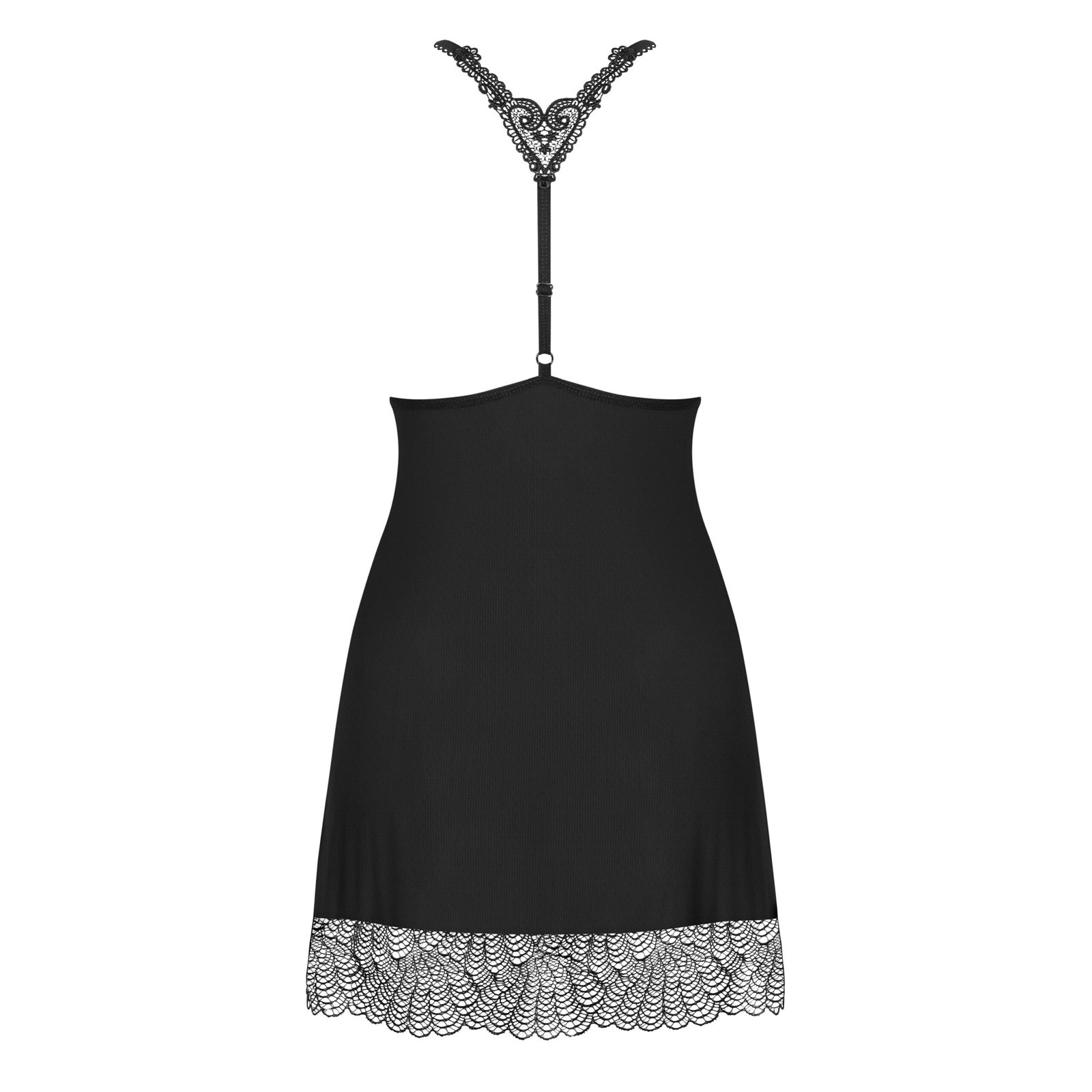 CAMISA DE NOITE E TANGA CHICCANTA OBSESSIVE PRETA - Image 6