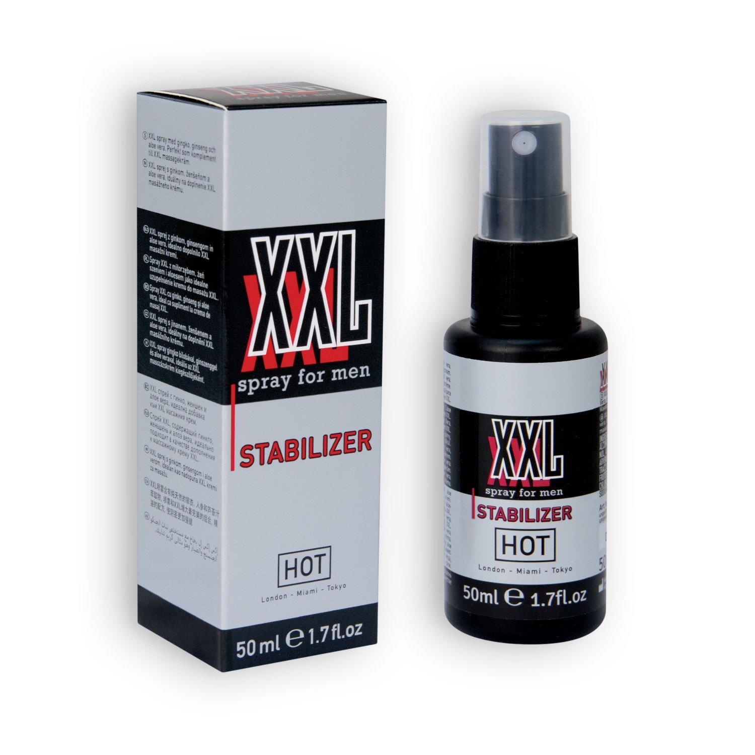 SPRAY ESTIMULANTE XXL STABILISER HOT™ PARA HOMEM 50ML - Image 4