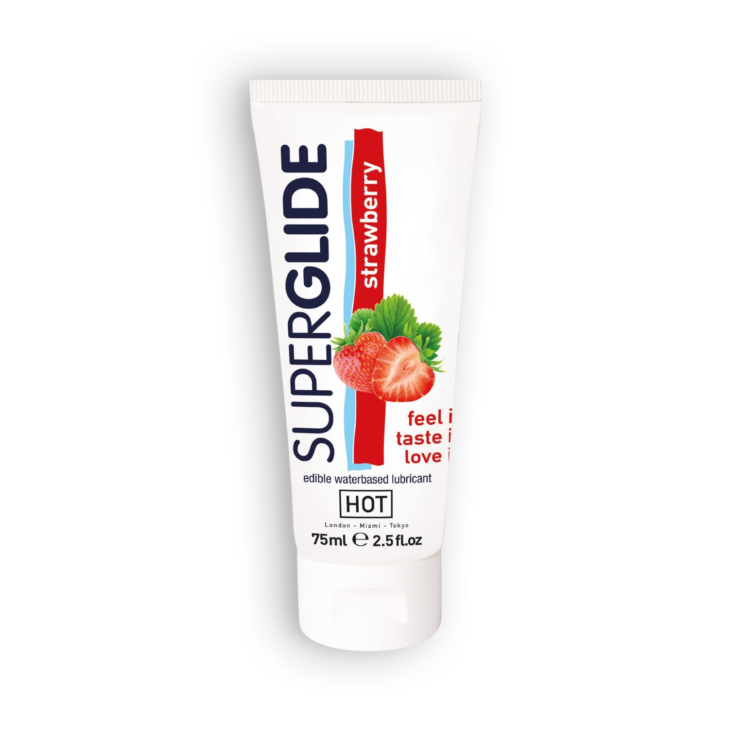 LUBRIFICANTE COMESTÍVEL HOT™ SUPERGLIDE MORANGO 75ML - Image 3