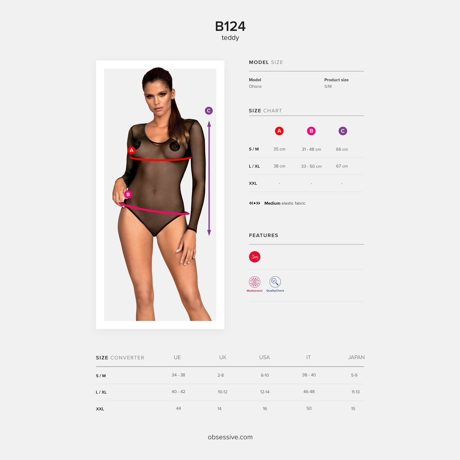 BODY B124 OBSESSIVE 5 BODY B124 OBSESSIVE - Image 5