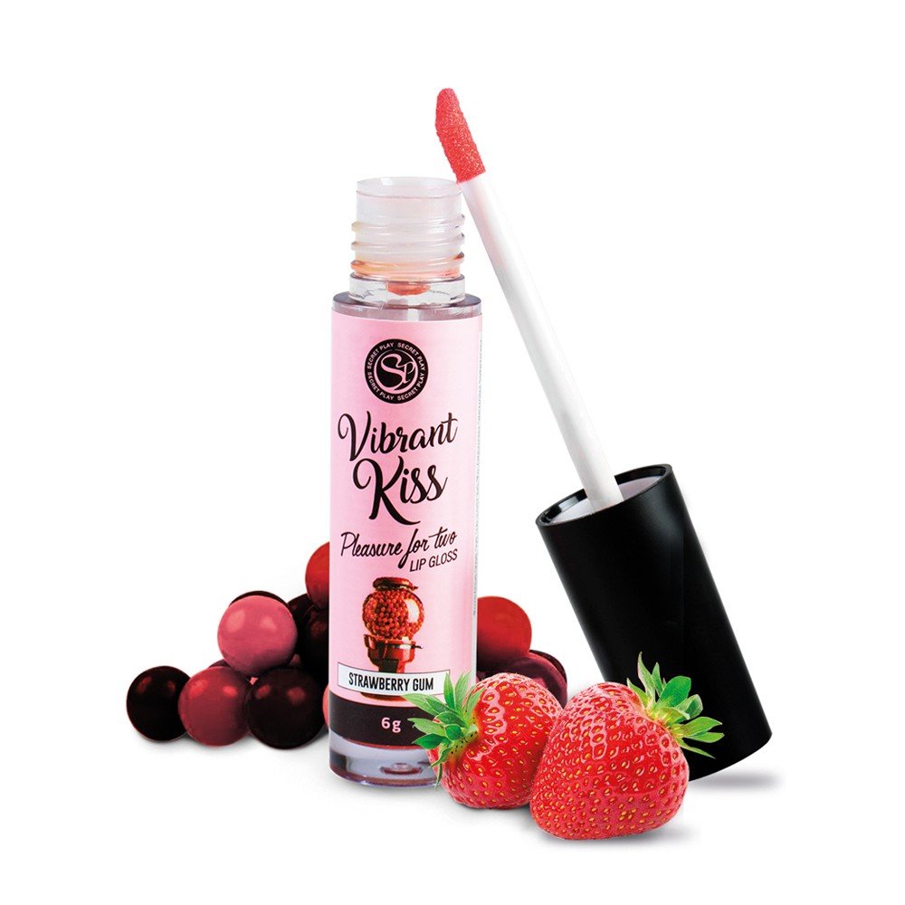LIP GLOSS DE PASTILHA DE MORANGO VIBRANT KISS 6GR 6 LIP GLOSS DE PASTILHA DE MORANGO VIBRANT KISS 6GR