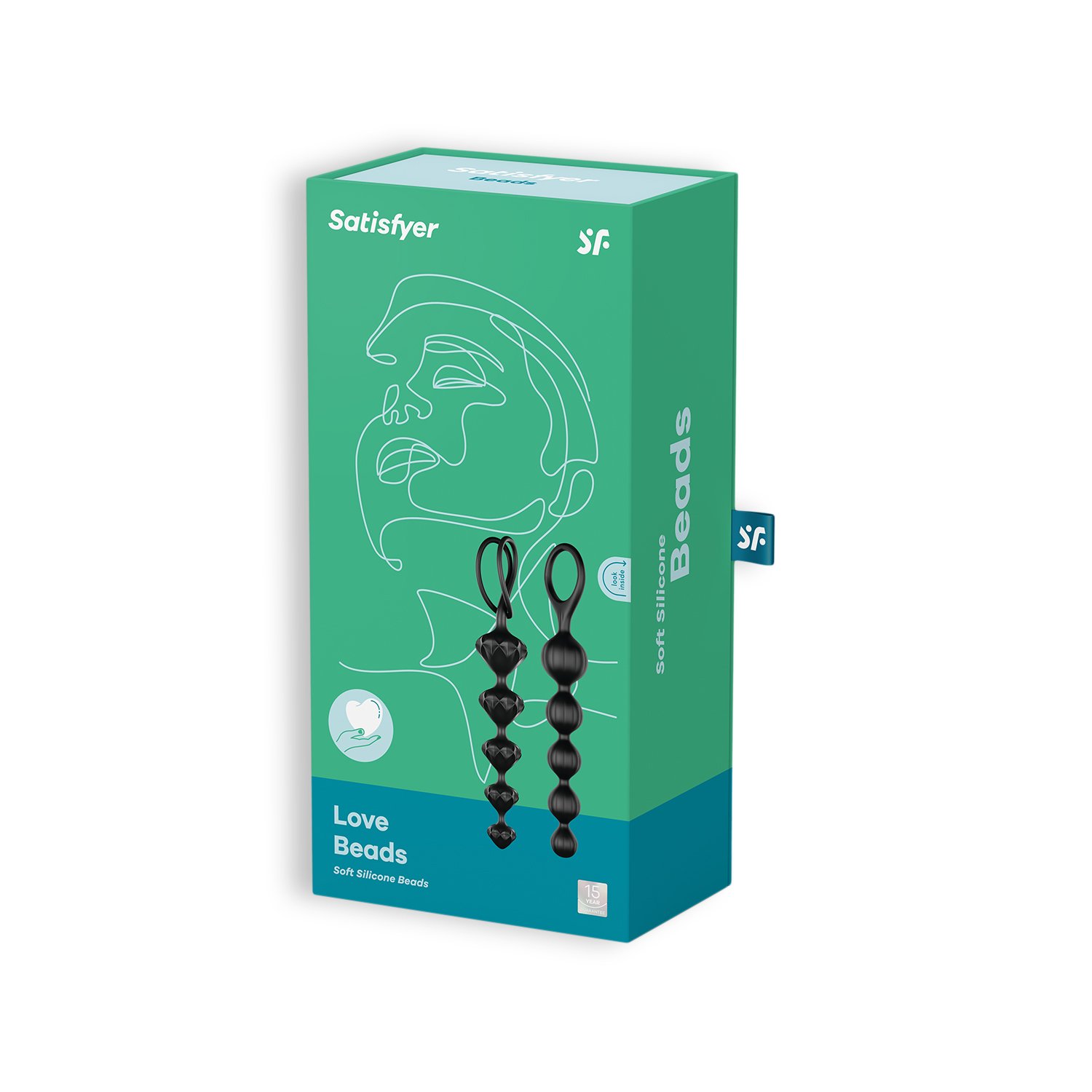 CONJUNTO DE 2 TIRAS LOVE BEADS SATISFYER PRETAS 5 CONJUNTO DE 2 TIRAS LOVE BEADS SATISFYER PRETAS - Image 5