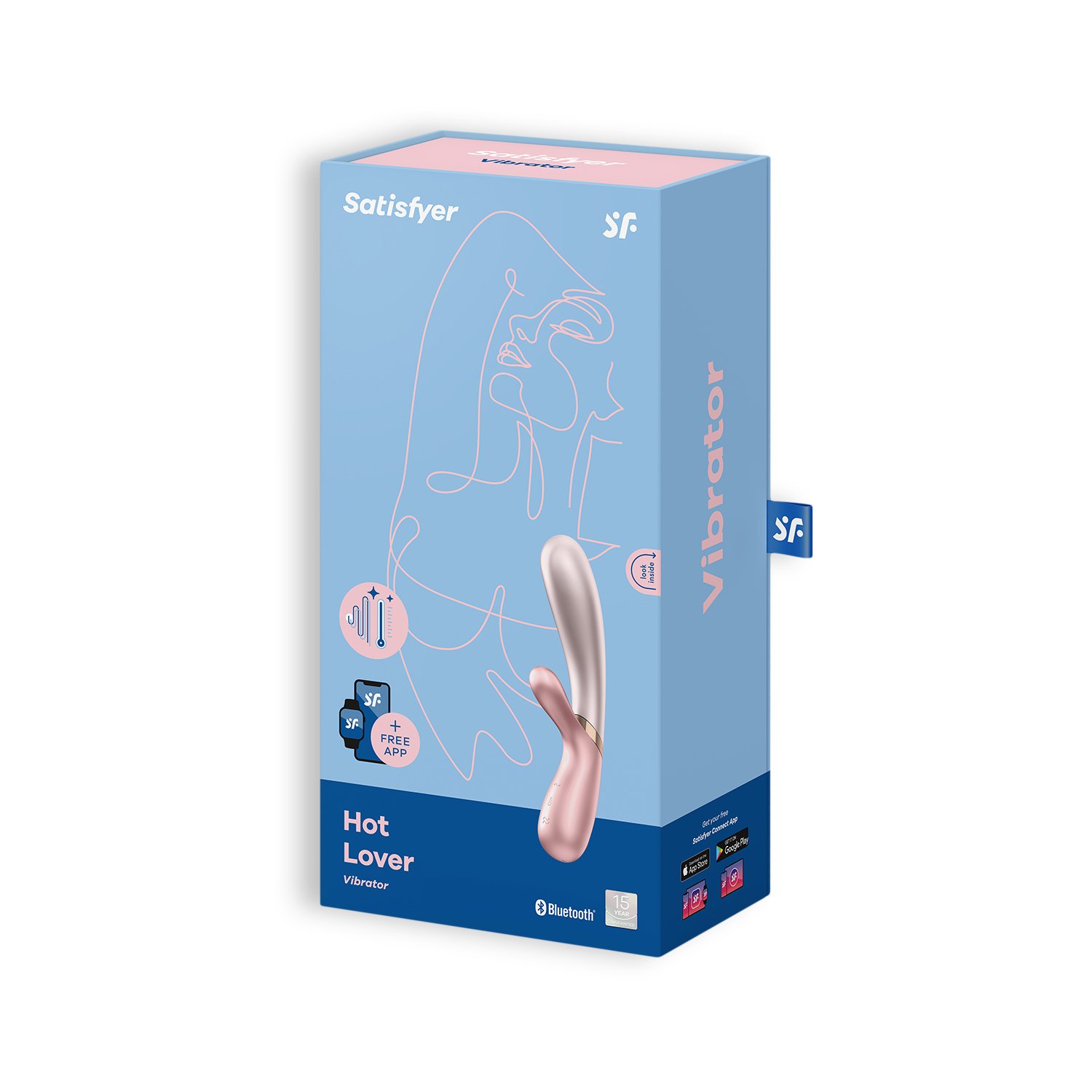 VIBRADOR HOT LOVER COM APP SATISFYER ROSA - ROSA ESCURO 6 VIBRADOR HOT LOVER COM APP SATISFYER ROSA - ROSA ESCURO - Image 6