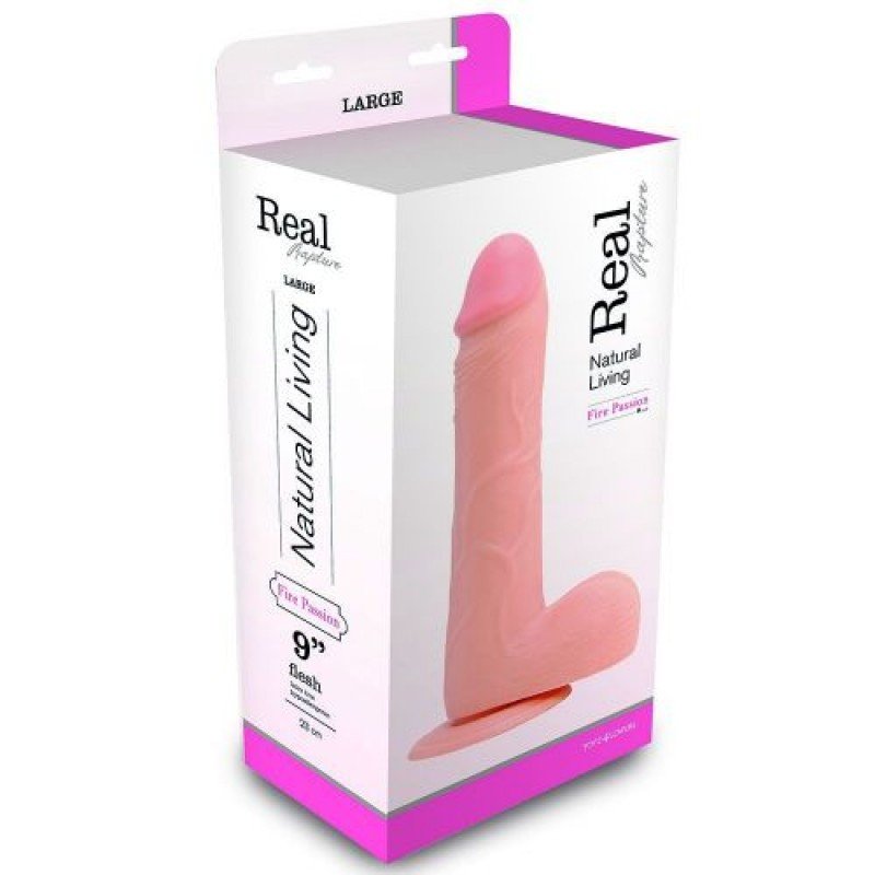 DILDO REALÍSTICO REAL RAPTURE FIRE PASSION 9'' BRANCO 3 DILDO REALÍSTICO REAL RAPTURE FIRE PASSION 9'' BRANCO - Image 3