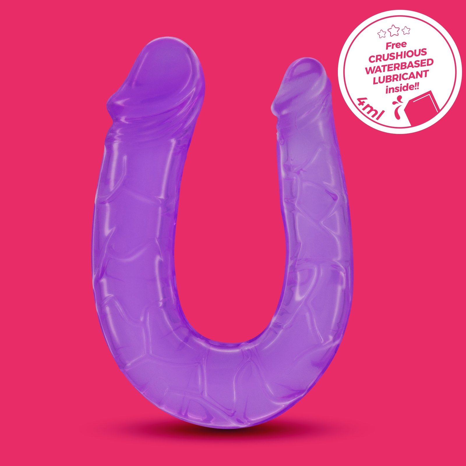 DILDO DUPLO DOUBLE TROUBLE CRUSHIOUS ROXO - Image 9