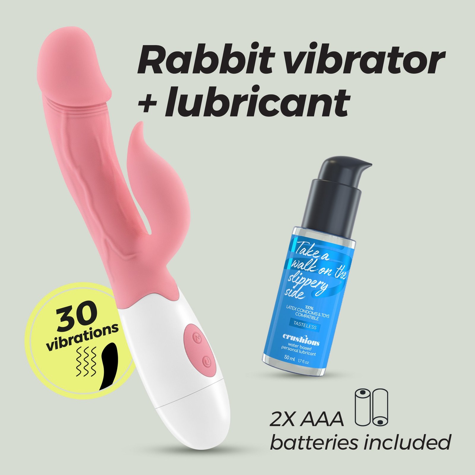 VIBRADOR COM ESTIMULADOR DE CLITÓRIS MOCHI ROSA E LUBRIFICANTE À BASE DE ÁGUA INCLUÍDO CRUSHIOUS 12 VIBRADOR COM ESTIMULADOR DE CLITÓRIS MOCHI ROSA E LUBRIFICANTE À BASE DE ÁGUA INCLUÍDO CRUSHIOUS - Image 12