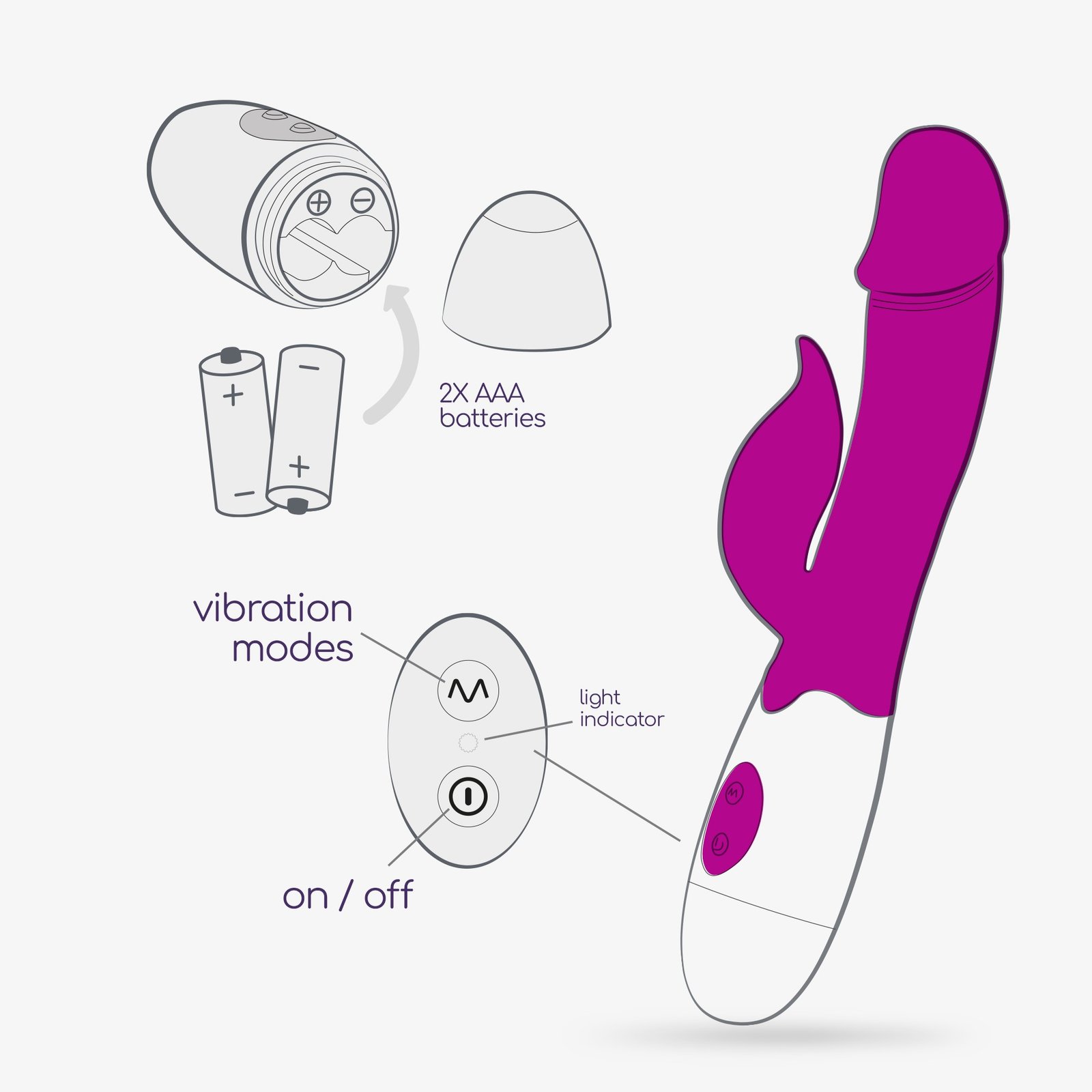 VIBRADOR COM ESTIMULADOR DE CLITÓRIS MOCHI ROXO E LUBRIFICANTE À BASE DE ÁGUA INCLUÍDO CRUSHIOUS 10 VIBRADOR COM ESTIMULADOR DE CLITÓRIS MOCHI ROXO E LUBRIFICANTE À BASE DE ÁGUA INCLUÍDO CRUSHIOUS - Image 10