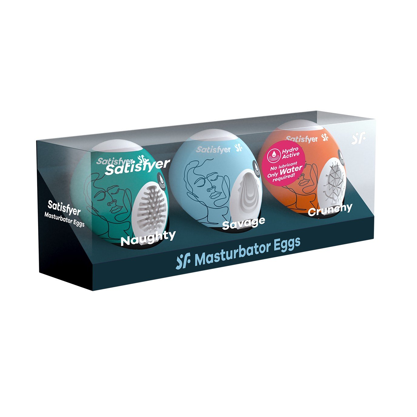 PACK DE 3 MASTURBADOR MASTURBATOR EGG NAUGHTY, SAVAGE E CRUNCHY SATISFYER 3 PACK DE 3 MASTURBADOR MASTURBATOR EGG NAUGHTY, SAVAGE E CRUNCHY SATISFYER - Image 3