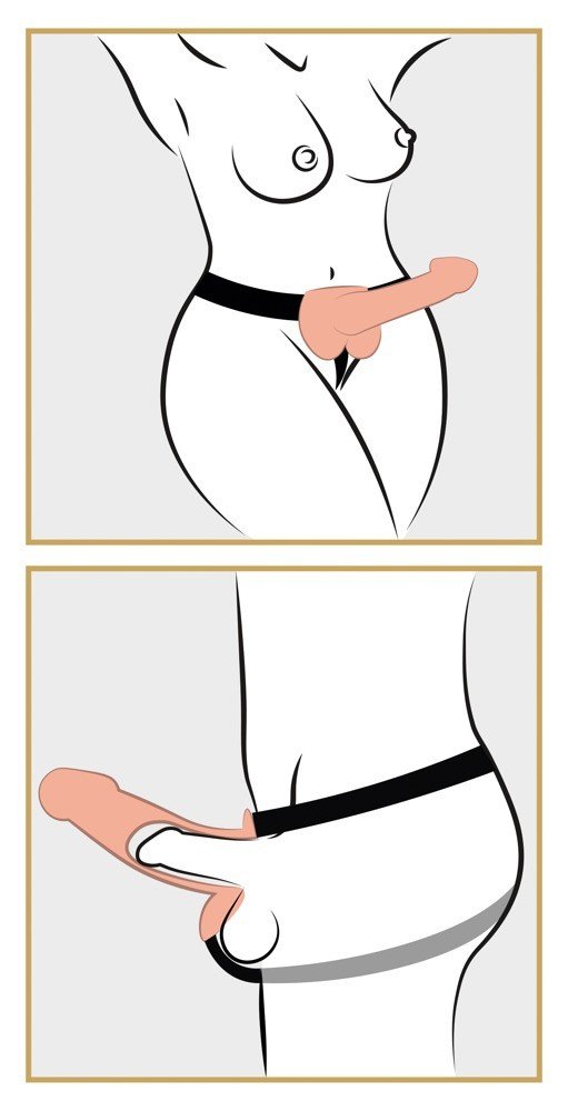 STRAP-ON OCO COM TESTÍCULOS 9" FETISH FANTASY SERIES BRANCO 6 STRAP-ON OCO COM TESTÍCULOS 9" FETISH FANTASY SERIES BRANCO - Image 6