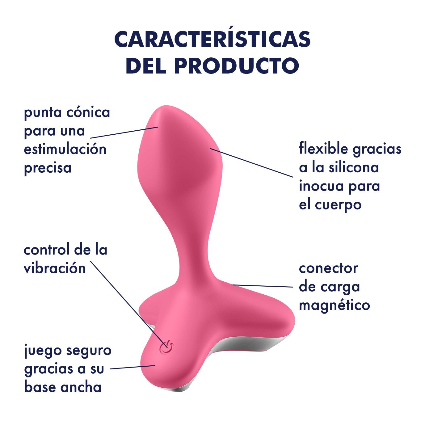 VIBRADOR ANAL GAME CHANGER SATISFYER ROSA 8 VIBRADOR ANAL GAME CHANGER SATISFYER ROSA - Image 8