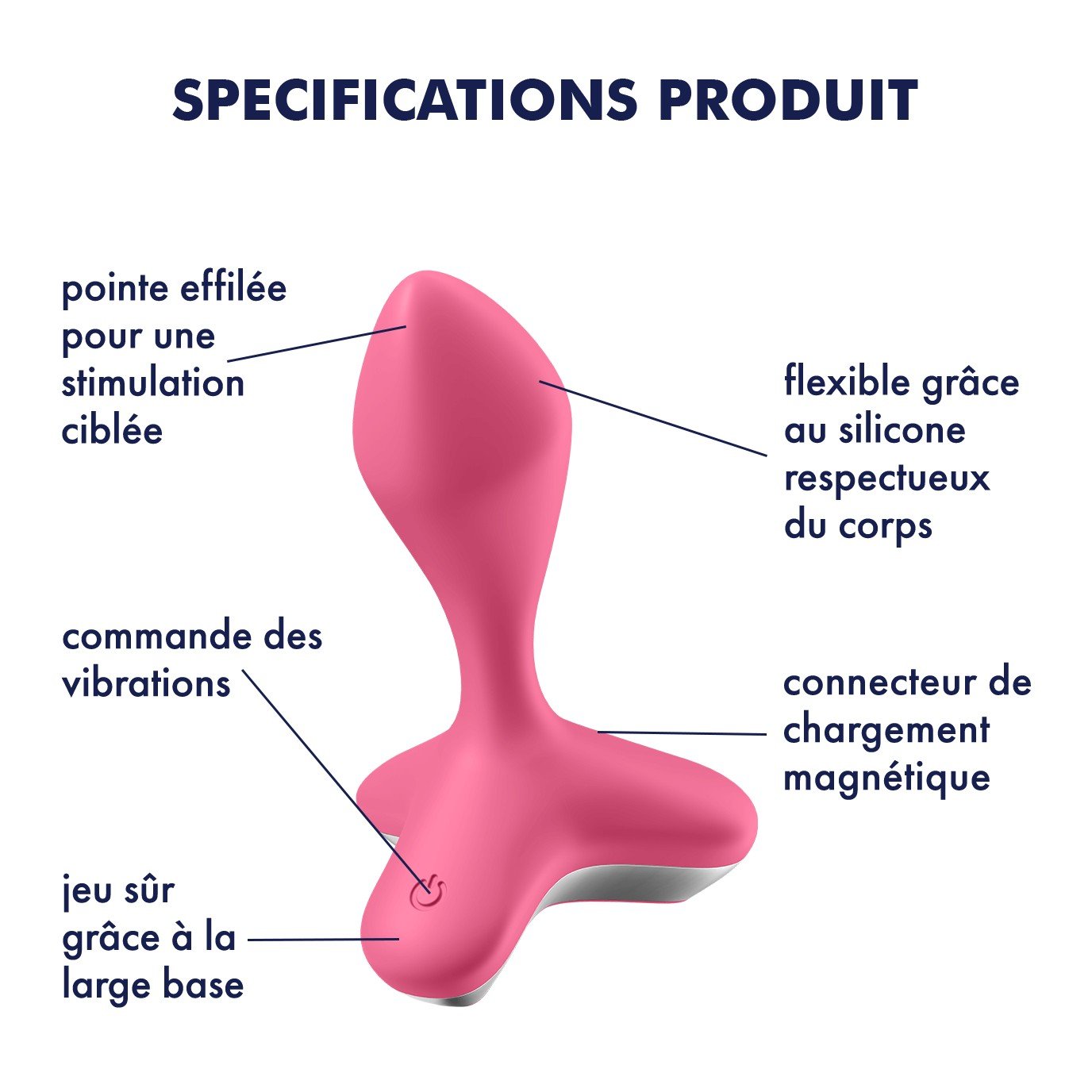 VIBRADOR ANAL GAME CHANGER SATISFYER ROSA 11 VIBRADOR ANAL GAME CHANGER SATISFYER ROSA - Image 11