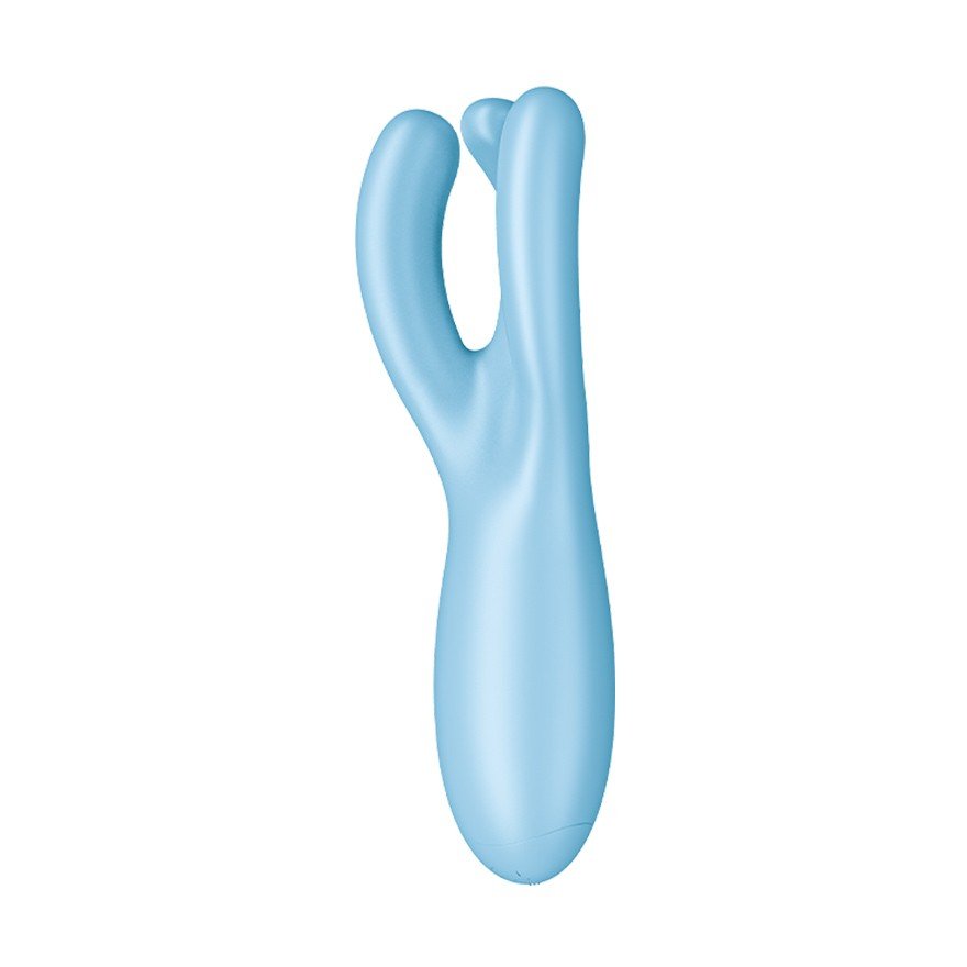 VIBRADOR THREESOME 4 COM APP SATISFYER AZUL 13 VIBRADOR THREESOME 4 COM APP SATISFYER AZUL