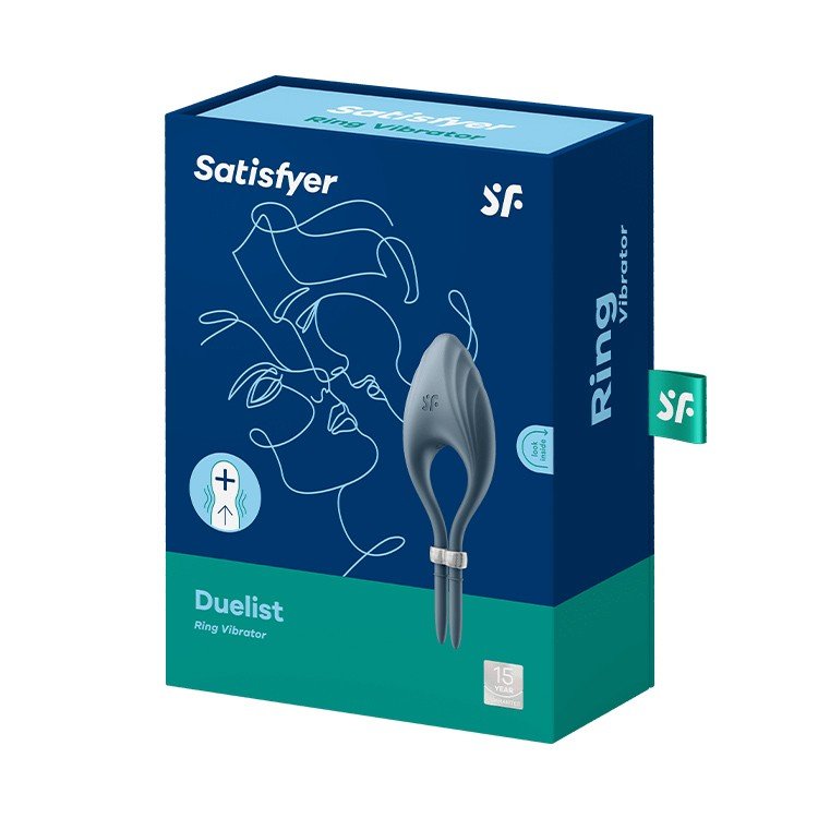 ANEL VIBRATÓRIO DUELIST SATISFYER AZUL ESCURO - Image 4