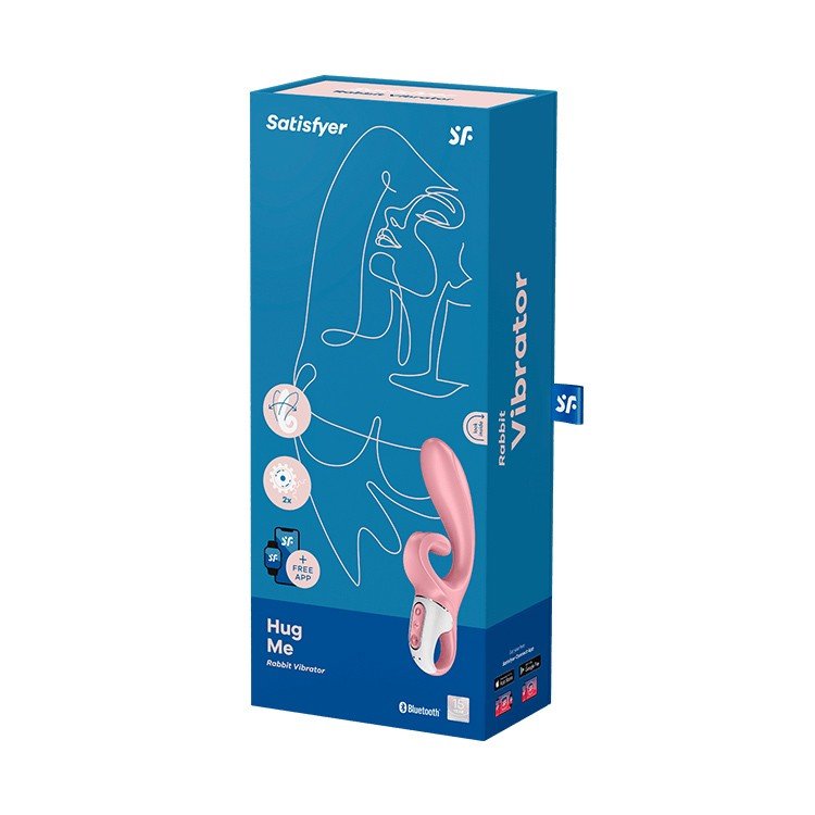 VIBRADOR HUG ME COM APP SATISFYER ROSA 1 VIBRADOR HUG ME COM APP SATISFYER ROSA