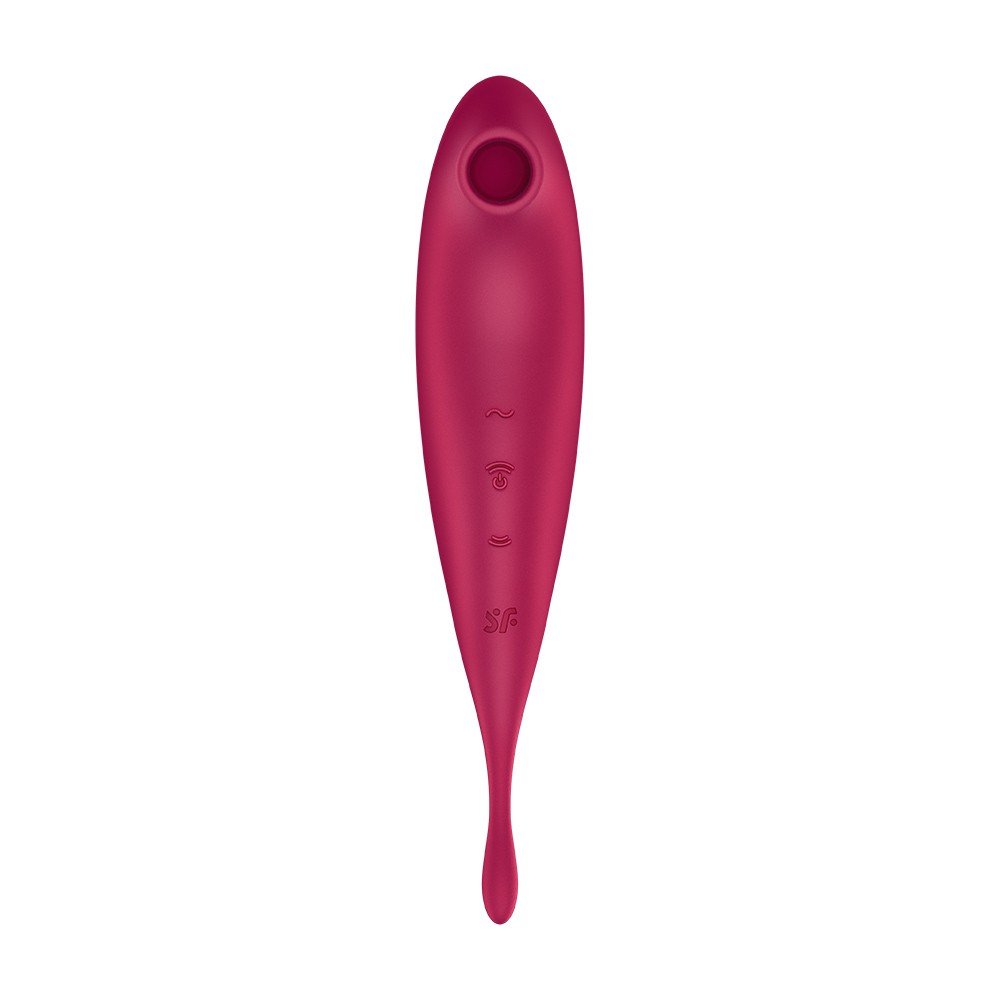 VIBRADOR TWIRLING PRO SATISFYER COM APLICAÇÃO CONNECT VERMELHO - Image 3