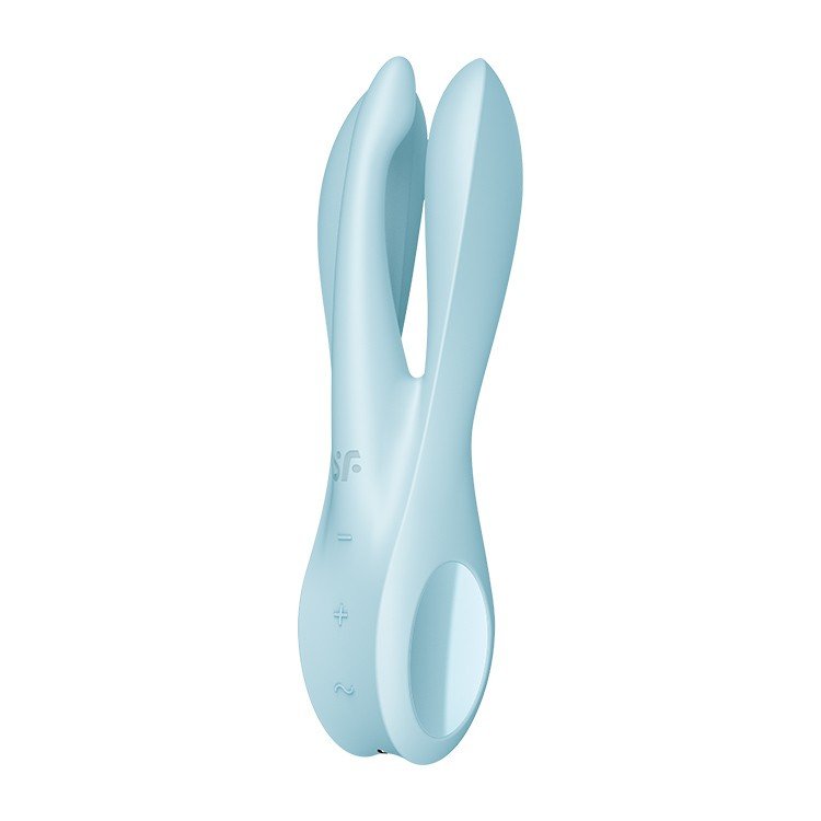 VIBRADOR THREESOME 1 AZUL SATISFYER 10 VIBRADOR THREESOME 1 AZUL SATISFYER