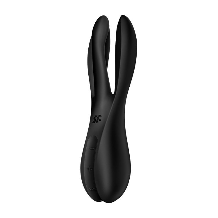 VIBRADOR THREESOME 2 PRETO SATISFYER 12 VIBRADOR THREESOME 2 PRETO SATISFYER