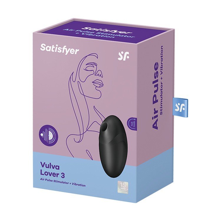 ESTIMULADOR VULVA LOVER 3 PRETO SATISFYER 10 ESTIMULADOR VULVA LOVER 3 PRETO SATISFYER - Image 10
