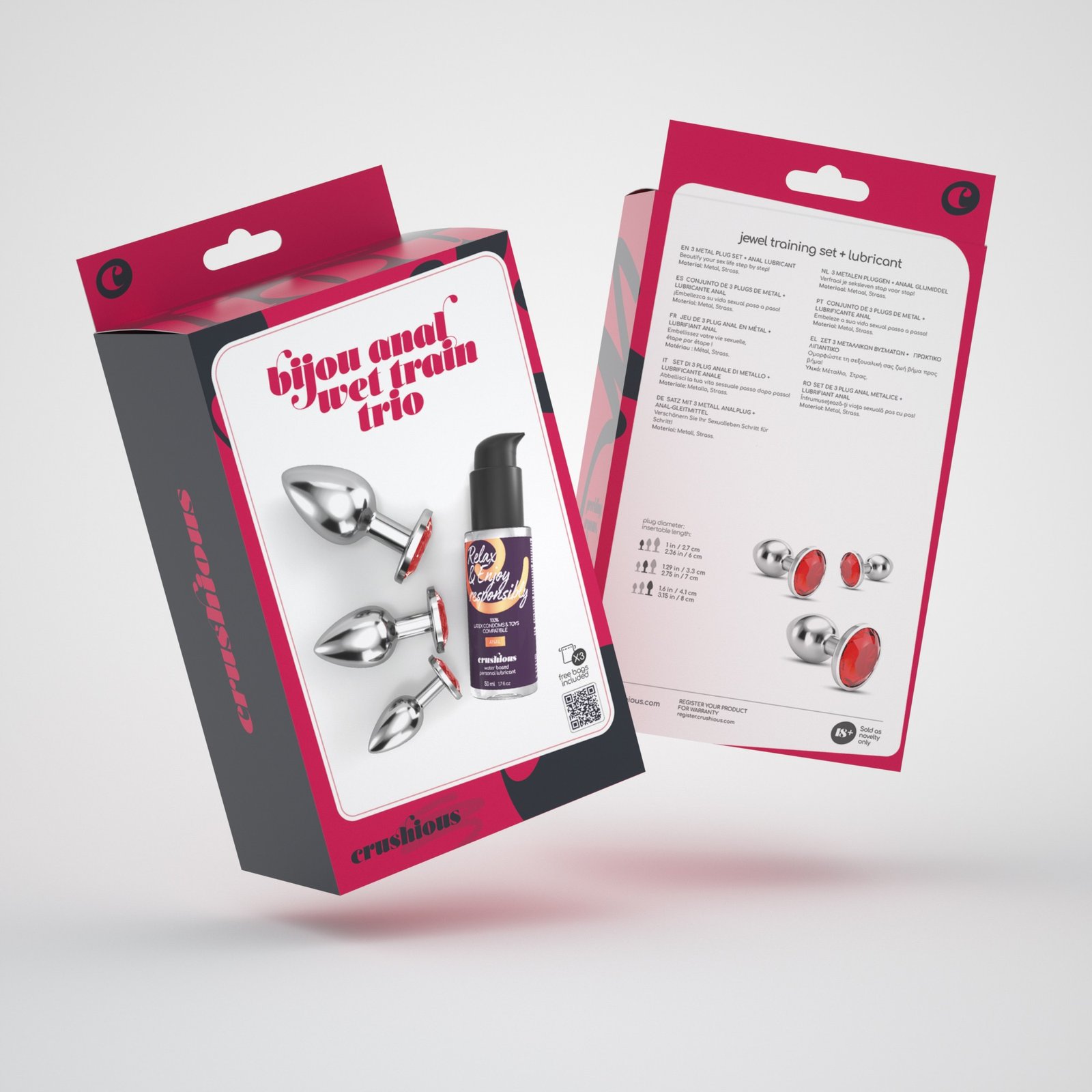 BIJOU ANAL WET TRAIN TRIO CRUSHIOUS VERMELHO - Image 7