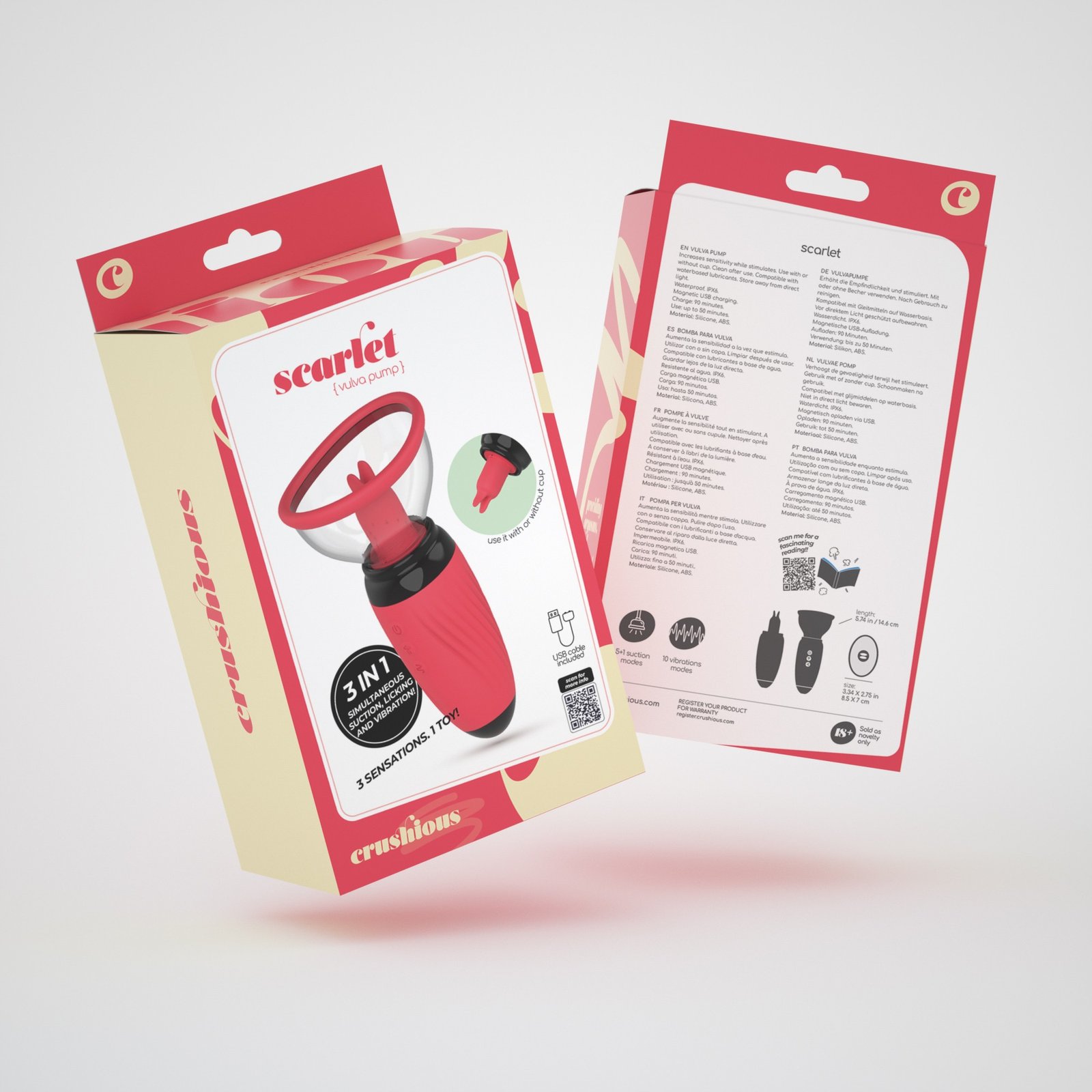 SCARLET BOMBA VULVAR ESTIMULADORA RECARREGÁVEL CRUSHIOUS 8 SCARLET BOMBA VULVAR ESTIMULADORA RECARREGÁVEL CRUSHIOUS - Image 8