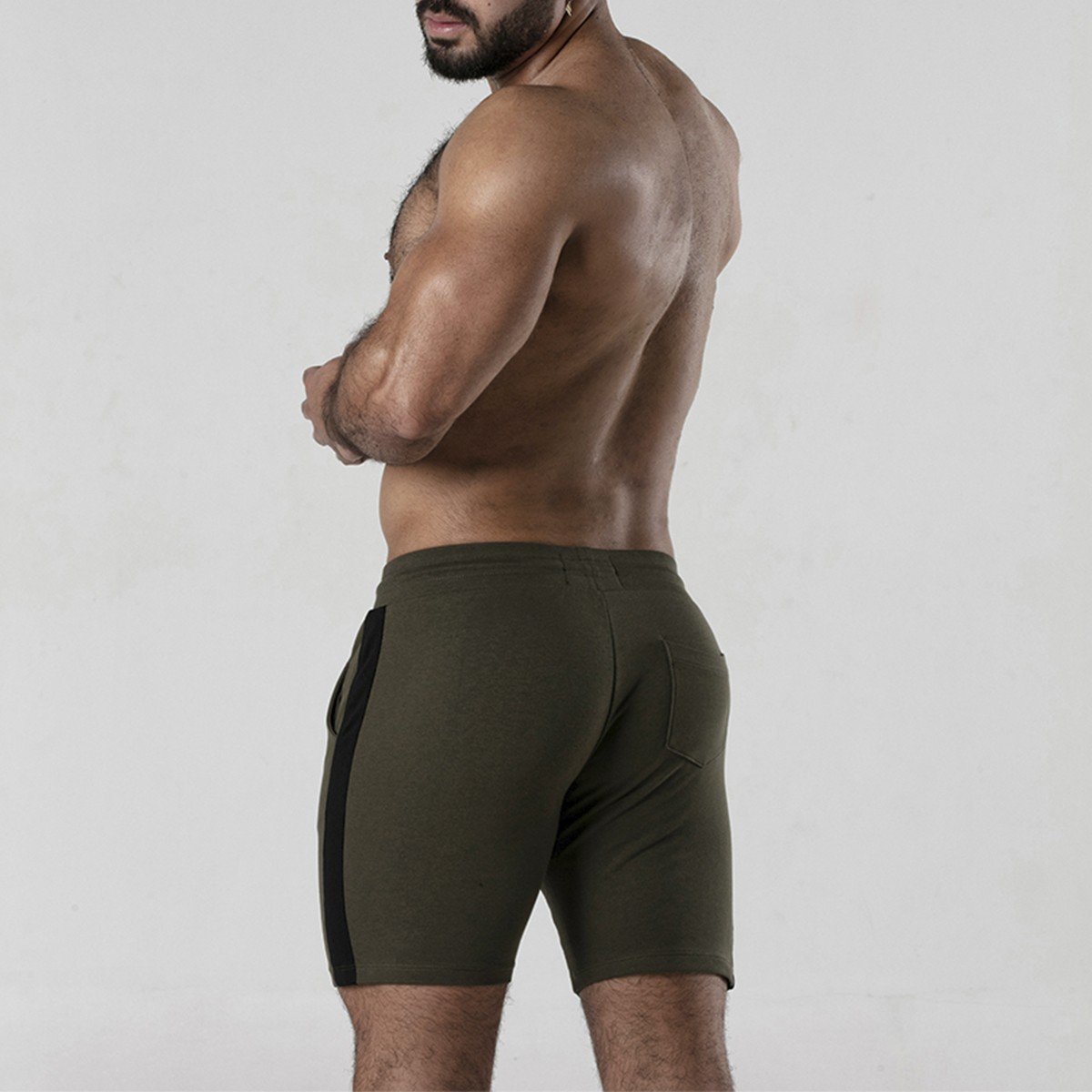 CALÇÃO SIDE STRIP SHORT CAQUI LOCKER GEAR 15 CALÇÃO SIDE STRIP SHORT CAQUI LOCKER GEAR