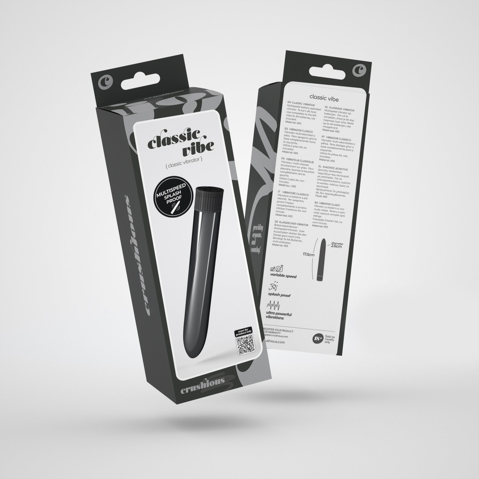 VIBRADOR CLASSIC VIBE CRUSHIOUS PRETO - Image 5