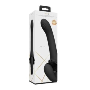 STRAP-ON SEM ARNÊS SATU PULSE-WAVE AND VIBRATING PRETO VIVE