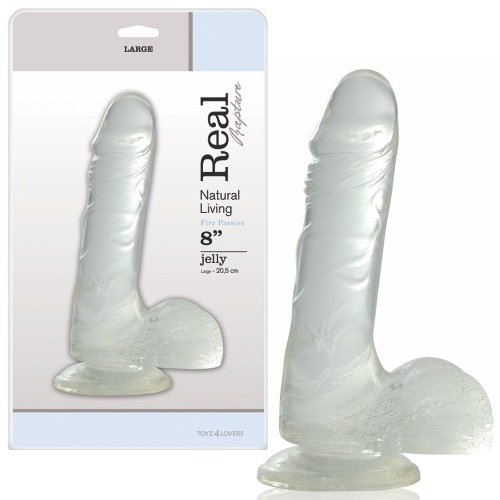 DILDO REAL RAPTURE FIRE PASSION 8'' TRANSPARENTE 1 DILDO REAL RAPTURE FIRE PASSION 8'' TRANSPARENTE