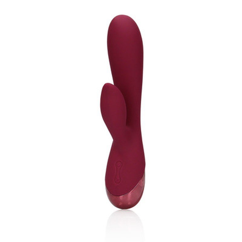 VIBRADOR SMOOTH SILICONE RABBIT DARK CHERRY LOVELINE - Image 7
