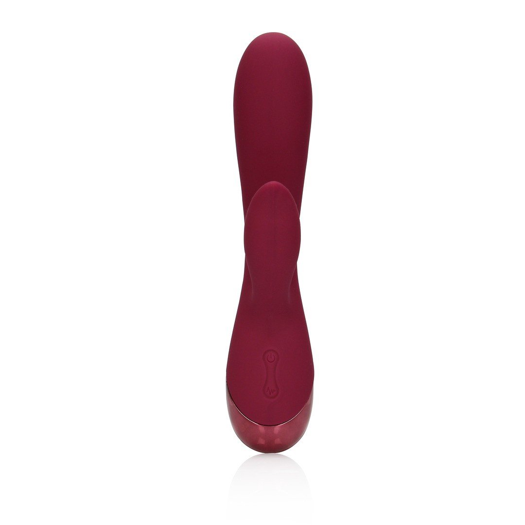 VIBRADOR SMOOTH SILICONE RABBIT DARK CHERRY LOVELINE - Image 5