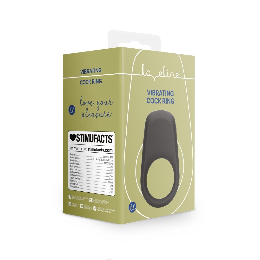 ANÉL PARA O PÉNIS COM VIBRAÇÃO LICORICE BLACK LOVELINE