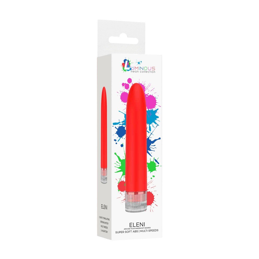VIBRADOR ELENI LUMINOUS NEON COLLECTION VERMELHO 1 VIBRADOR ELENI LUMINOUS NEON COLLECTION VERMELHO