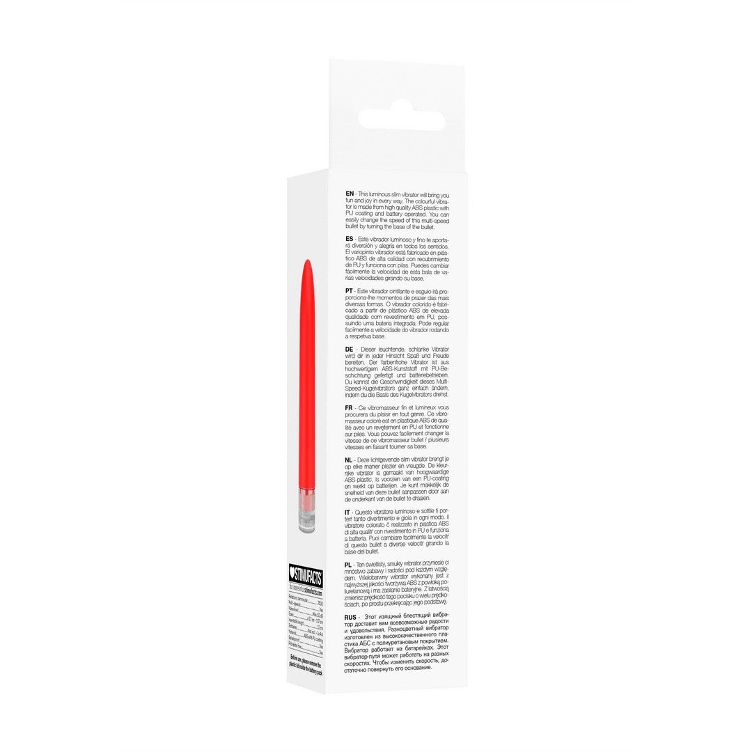 VIBRADOR ELENI LUMINOUS NEON COLLECTION VERMELHO 3 VIBRADOR ELENI LUMINOUS NEON COLLECTION VERMELHO - Image 3