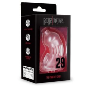 JAULA MODEL 29 TPE CHASTITY TRANSPARENTE MANCAGE