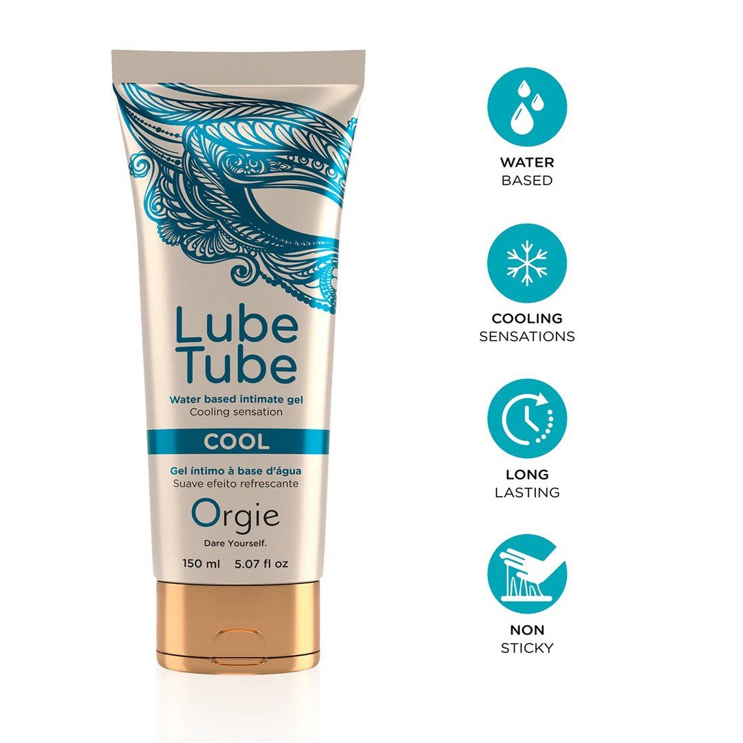 LUBRIFICANTE À BASE DE ÁGUA COM EFEITO FRIO LUBE TUBE 150ML ORGIE 1 LUBRIFICANTE À BASE DE ÁGUA COM EFEITO FRIO LUBE TUBE 150ML ORGIE